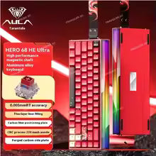 New AULA HERO 68HE Pro Ultra Gaming Magnetic Keyboard Wired RGB Hot Swap Esports Mechanical Keyboard Custom Computer Accessories